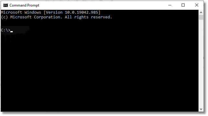 Command prompt - new