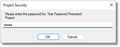 Project Security Password Dialog