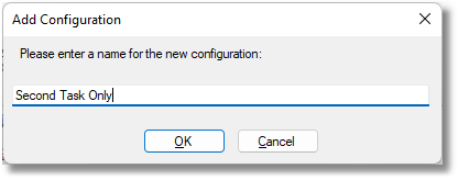 Add Configuration Dialog