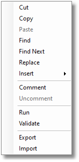 Studio Context Menu